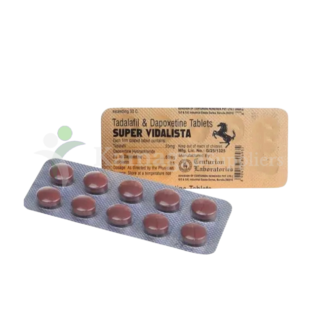Super Vidalista (Tadalafil 20mg & Dapoxetine 60mg) Powerful Erectile Dysfunction Treatment
