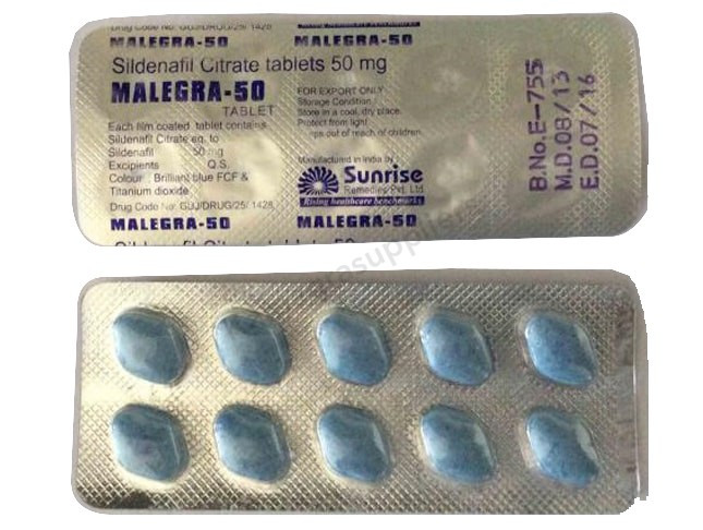 Malegra 50mg Tablets