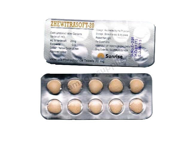 Zhewitra Soft 20mg Tablets