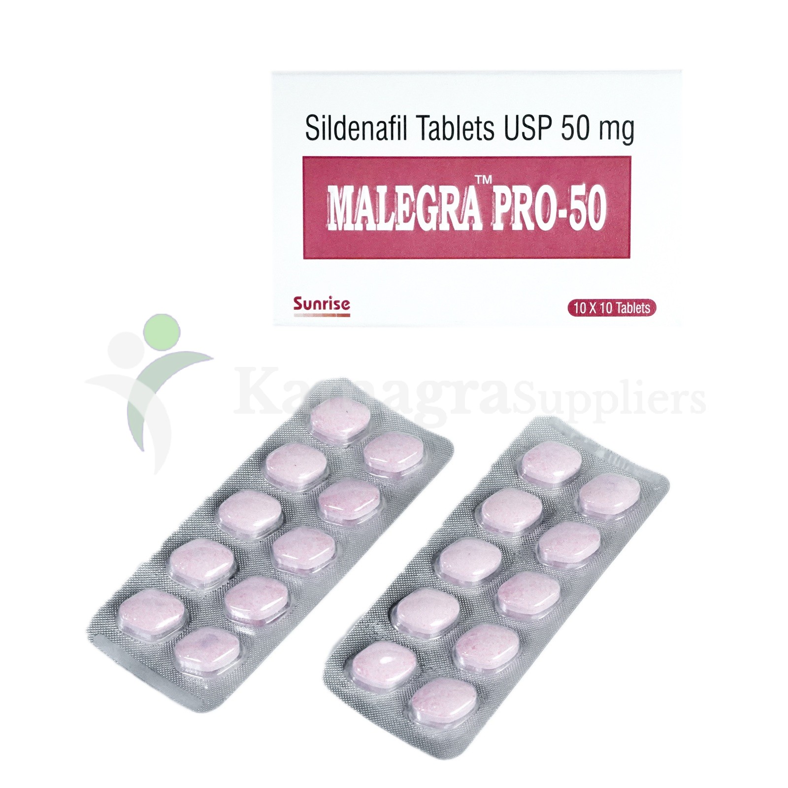 Malegra Pro 50mg (Sildenafil Citrate 50mg) Powerful Erectile Dysfunction Treatment