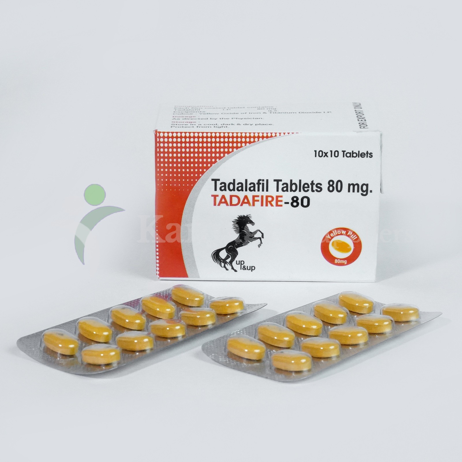 Tadafire 80mg (Yellow Colour) Powerful Erectile Dysfunction Treatment