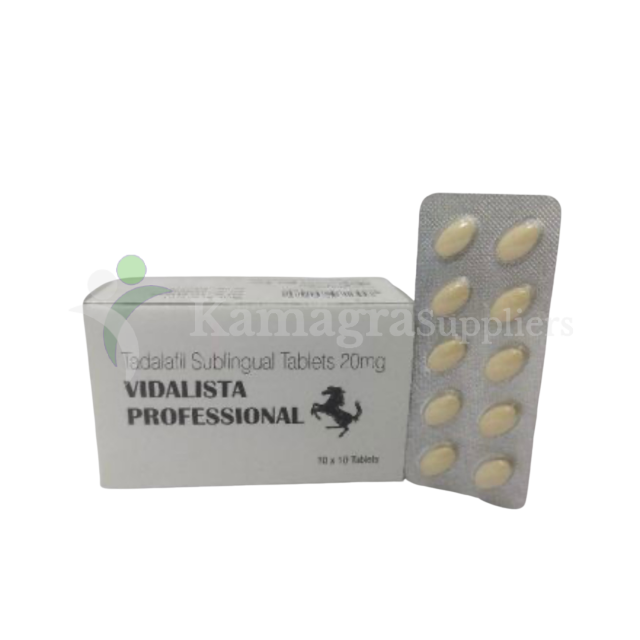 Vidalista 20 Professional (Tadalafil 20mg) Powerful Erectile Dysfunction Treatment