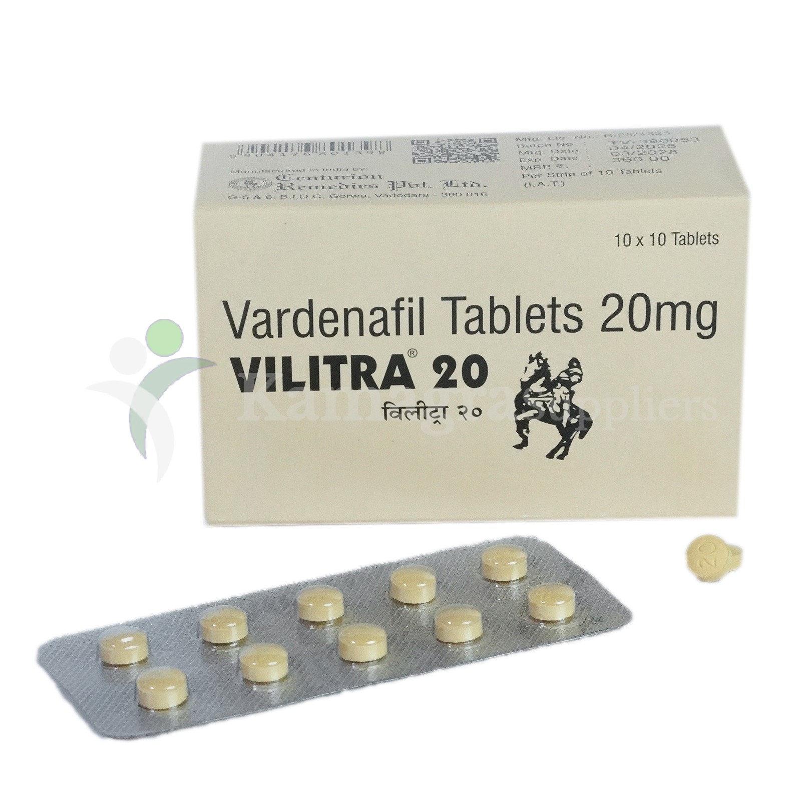 Vilitra 20 (Vardenafil 20mg) Powerful Erectile Dysfunction Treatment