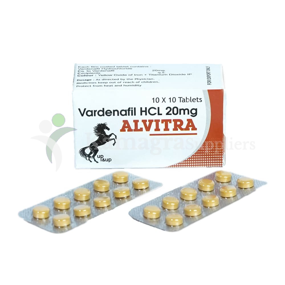 Alvitra 20 mg Powerful Erectile Dysfunction Treatment