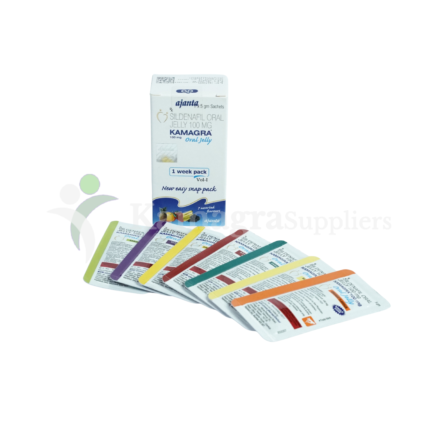 Kamagra 100 Oral Jelly (Sildenafil Citrate 100mg) Fast-Acting ED Oral Jelly Sachets