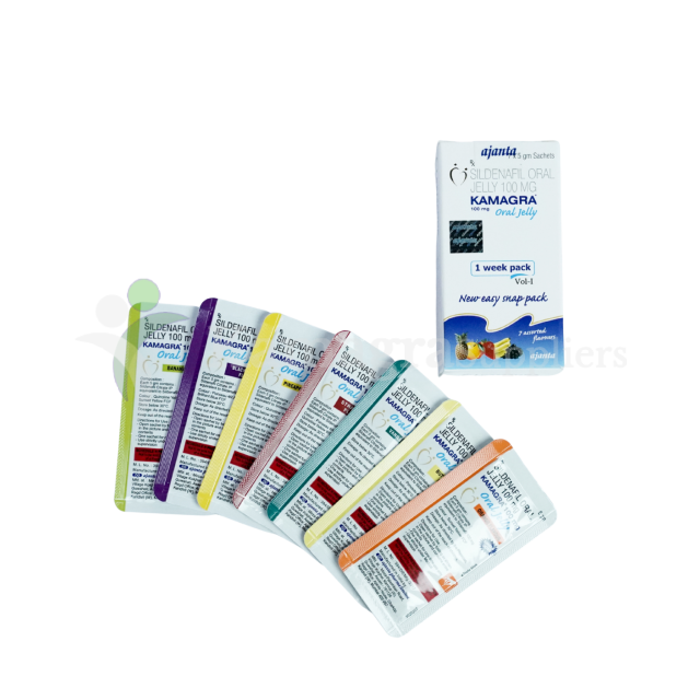 Kamagra 100 Oral Jelly (Sildenafil Citrate 100mg) Fast-Acting ED Oral Jelly Sachets