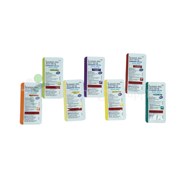 Kamagra 100 Oral Jelly (Sildenafil Citrate 100mg) Fast-Acting ED Oral Jelly Sachets
