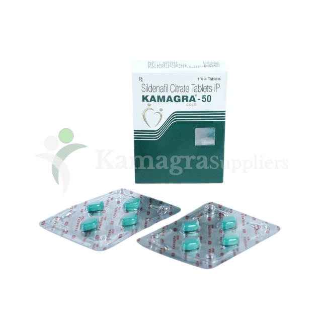 Kamagra Gold 50 (Sildenafil Citrate 50mg Tablets)  Trusted ED Solution