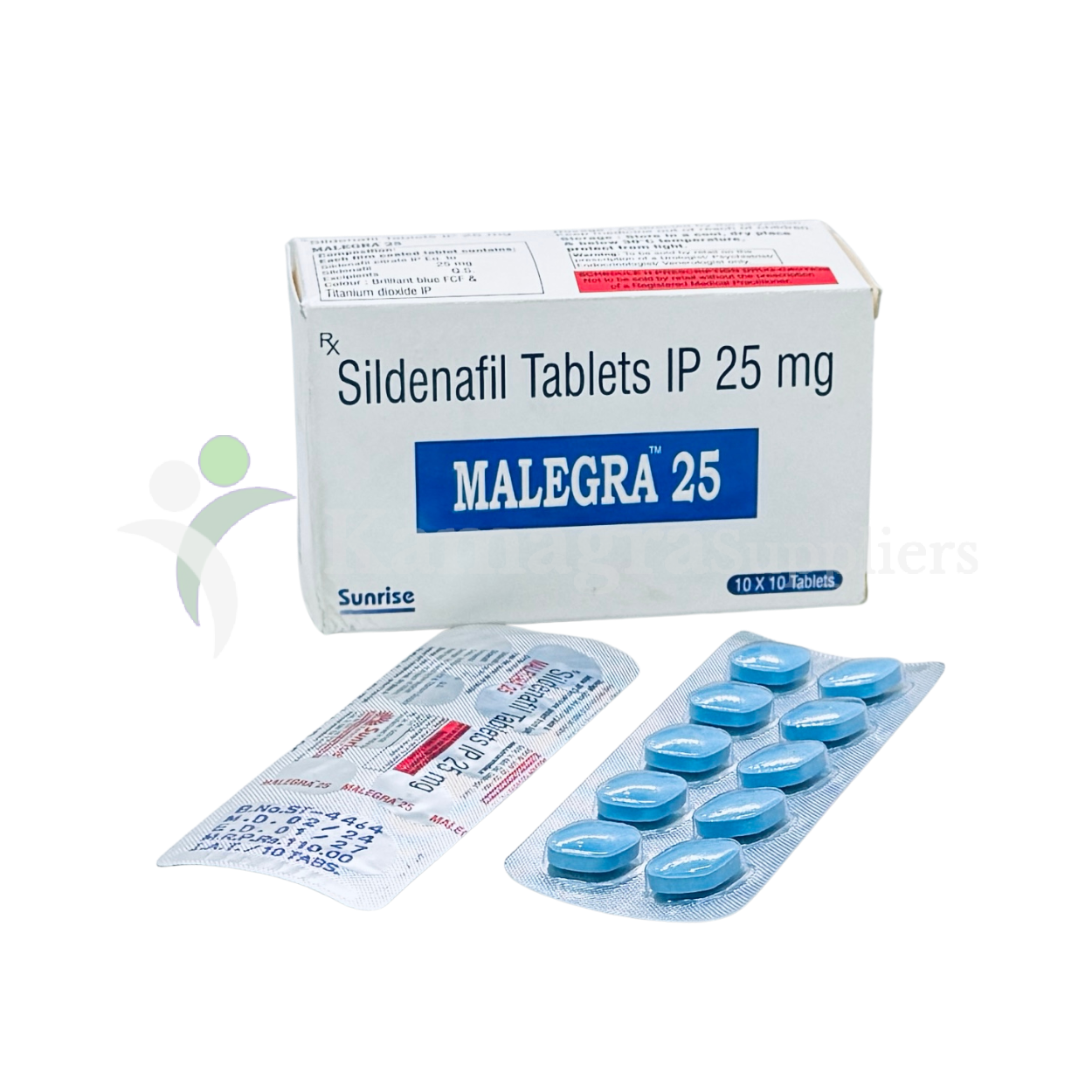 Malegra 25mg (Sildenafil Citrate 25mg) Powerful Erectile Dysfunction Treatment