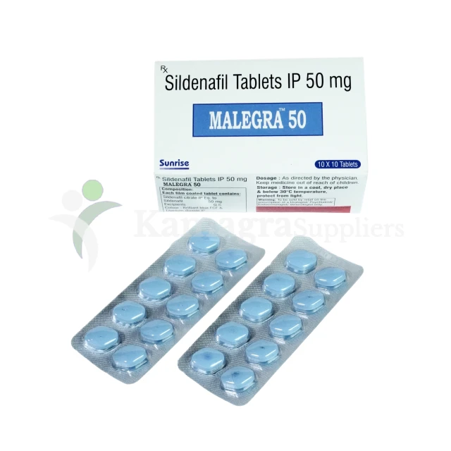 Malegra 50mg (Sildenafil Citrate 50mg)  Powerful Erectile Dysfunction Treatment