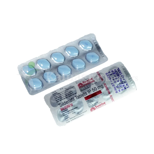 Malegra 50mg (Sildenafil Citrate 50mg)  Powerful Erectile Dysfunction Treatment
