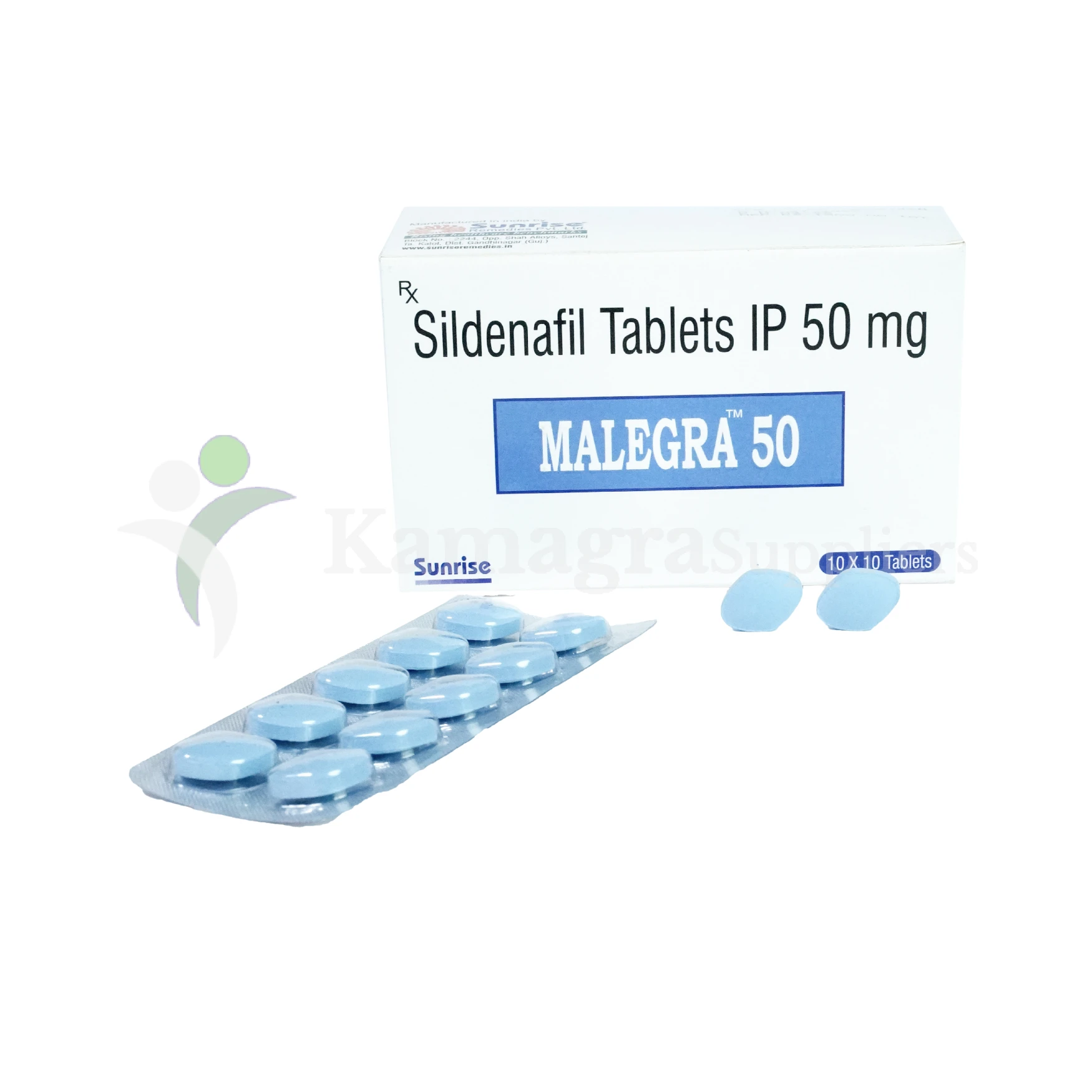 Malegra 50mg (Sildenafil Citrate 50mg)  Powerful Erectile Dysfunction Treatment