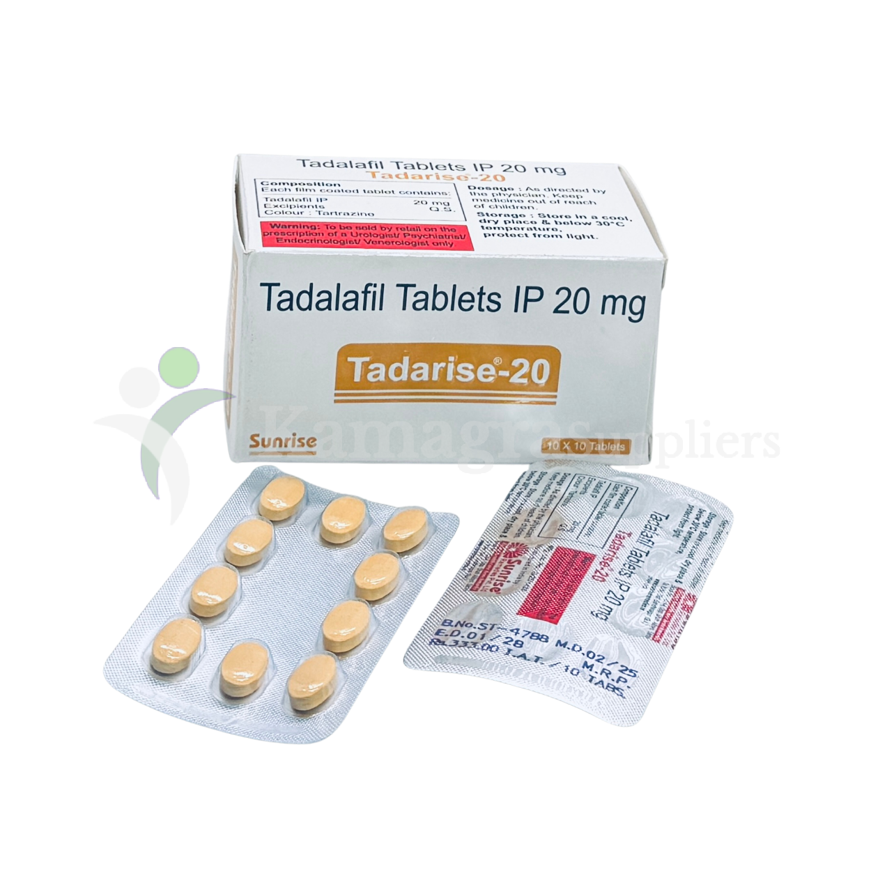 Tadarise 20mg (Tadalafil 20mg) Powerful Erectile Dysfunction Treatment